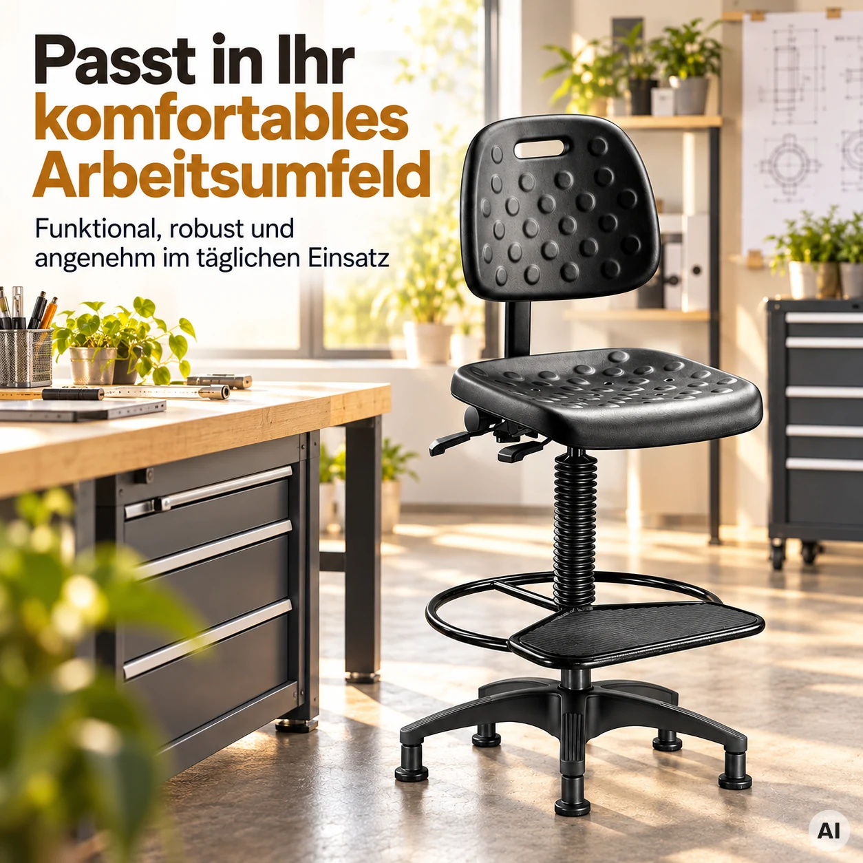 Factory 2 - PU-Arbeitsdrehstuhl