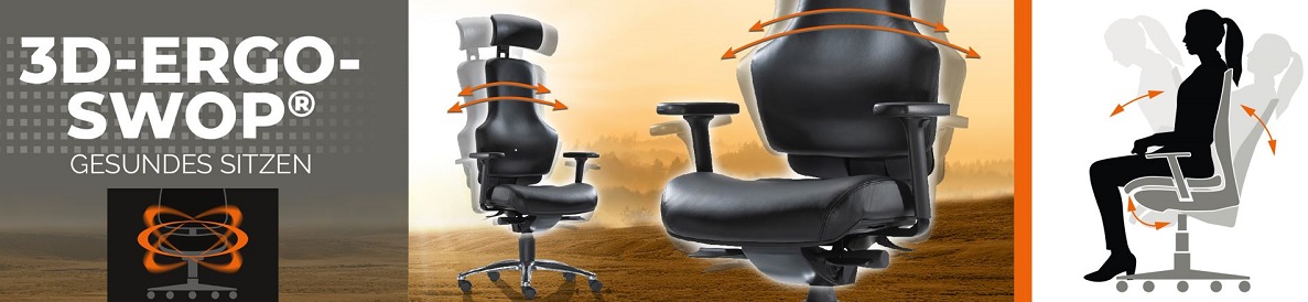 Bürostuhl-Bonn ➜ 3D-ErgoSWOP ➜ Bewegtes Sitzen